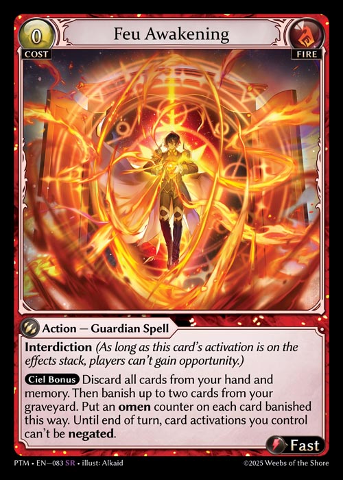 [083]【EN】【FOIL】Feu Awakening【PTM】[SR][Fire]