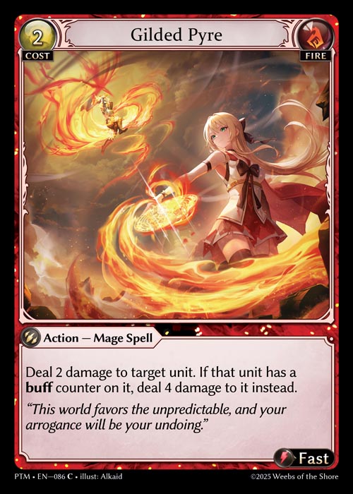 [086]【EN】【FOIL】Gilded Pyre【PTM】[C][Fire]