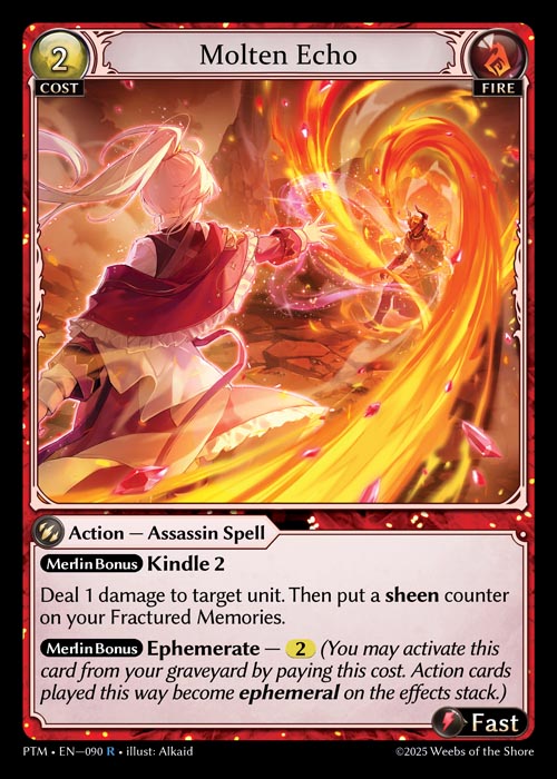 [090]【EN】【FOIL】Molten Echo【PTM】[R][Fire]