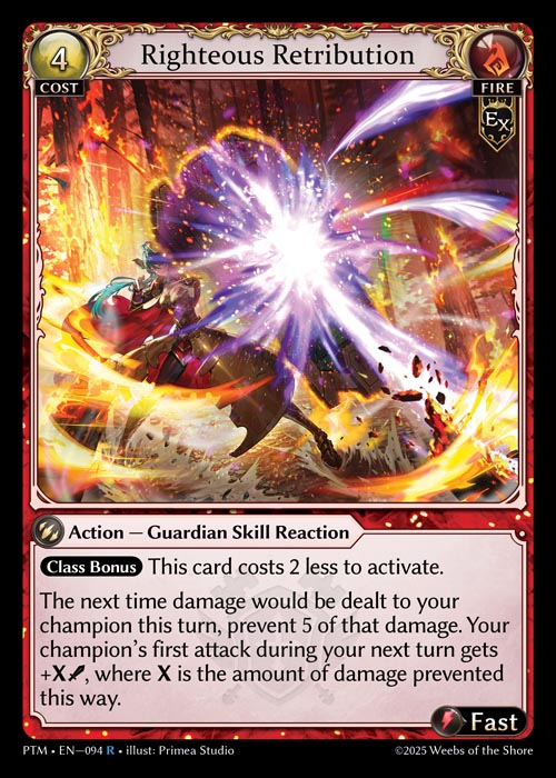 [094]【EN】【FOIL】Righteous Retribution【PTM】[R][Fire]