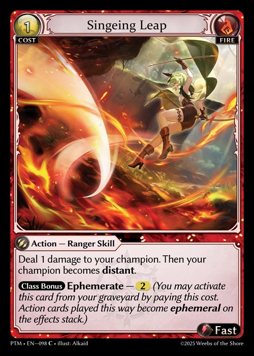 [098]【EN】【FOIL】Singeing Leap【PTM】[C][Fire]