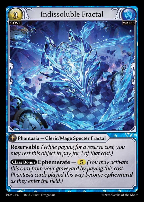 [118]【EN】【FOIL】Indissoluble Fractal【PTM】[U][Water]