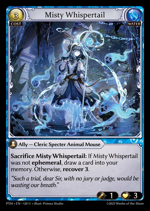 [120]【EN】【FOIL】Misty Whispertail【PTM】[U][Water]