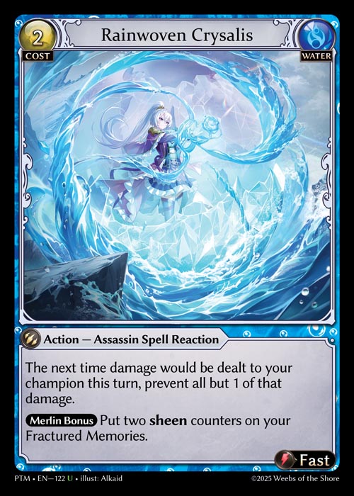 [122]【EN】【FOIL】Rainwoven Crysalis【PTM】[U][Water]