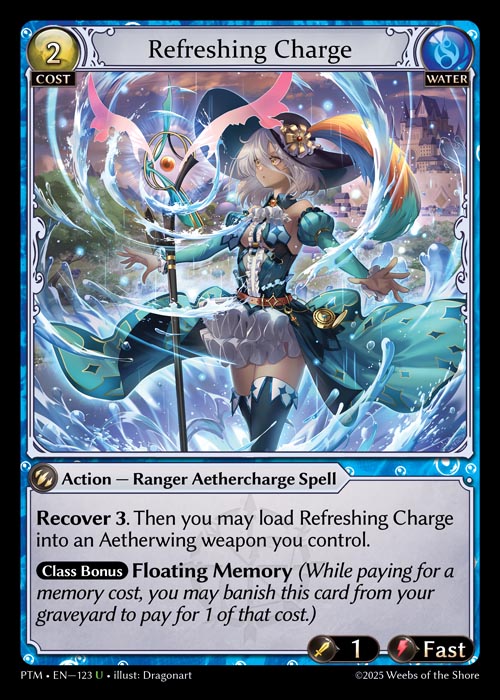 [123]【EN】【FOIL】Refreshing Charge【PTM】[U][Water]