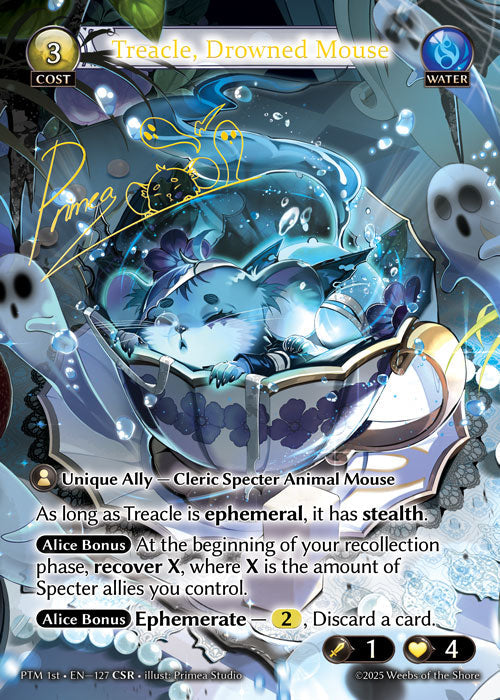 [127]【EN】【FOIL】Treacle, Drowned Mouse【PTM1st】[CSR][Water]