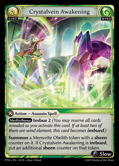 [141]【EN】【FOIL】Crystalvein Awakening【PTM】[C][Wind]