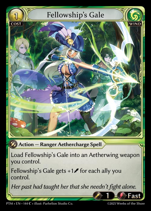 [144]【EN】【FOIL】Fellowship's Gale【PTM】[C][Wind]