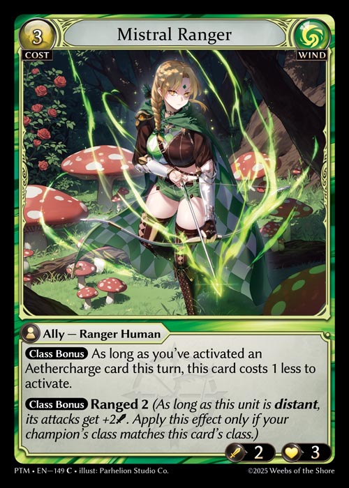 [149]【EN】【FOIL】Mistral Ranger【PTM】[C][Wind]