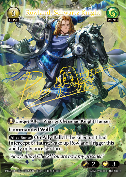 [150]【EN】【FOIL】Rowland, Schwartz Knight【PTM1st】[CSR][Wind]