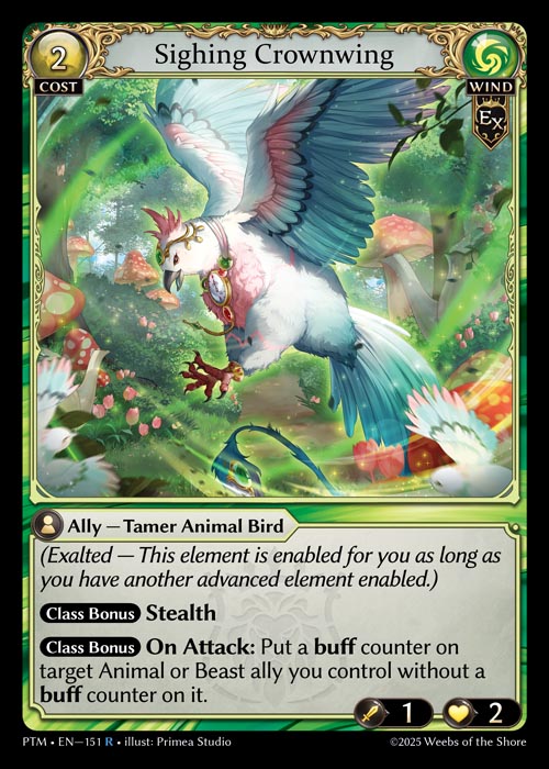 [151]【EN】【FOIL】Sighing Crownwing【PTM】[R][Wind]