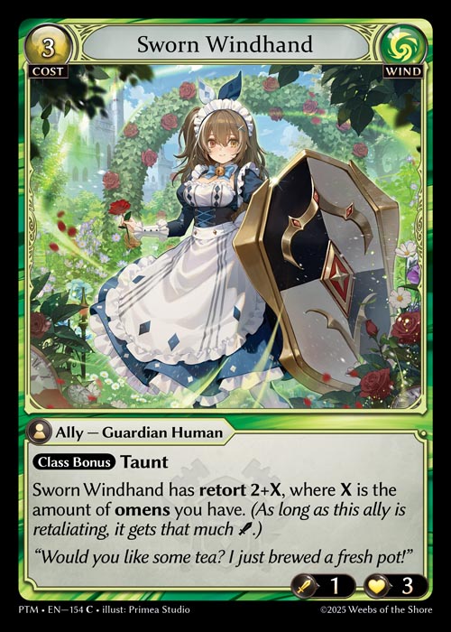 [154]【EN】【FOIL】Sworn Windhand【PTM】[C][Wind]