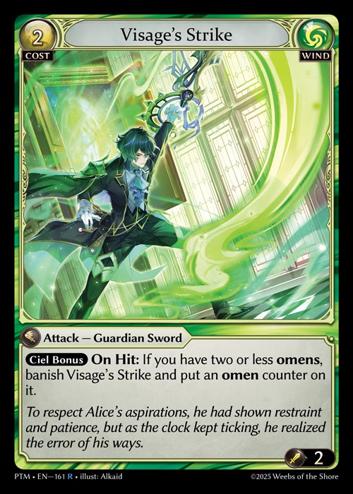 [161]【EN】【FOIL】Visage's Strike【PTM】[R][Wind]