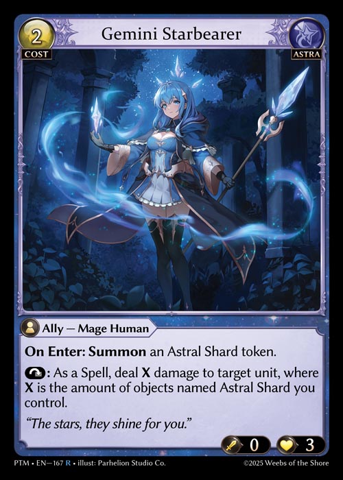 [167]【EN】【FOIL】Gemini Starbearer【PTM】[R][Astra]