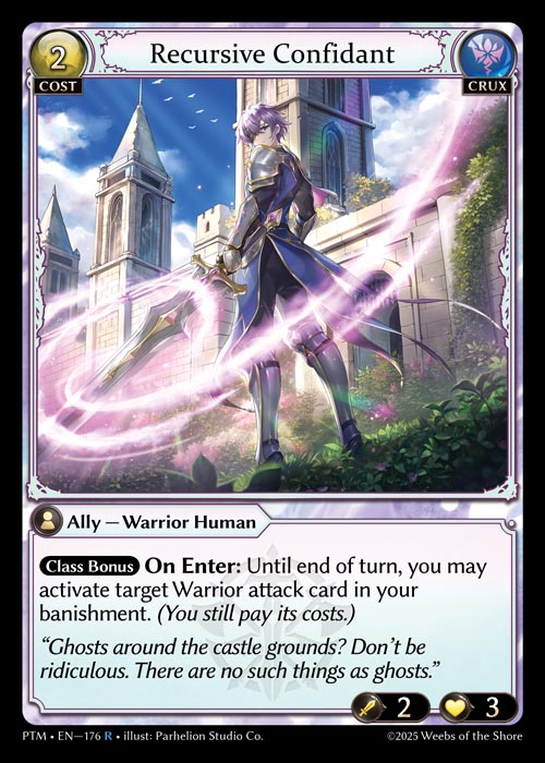 [176]【EN】【FOIL】Recursive Confidant【PTM】[R][Crux]
