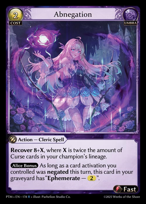 [178]【EN】【FOIL】Abnegation【PTM】[R][Umbra]