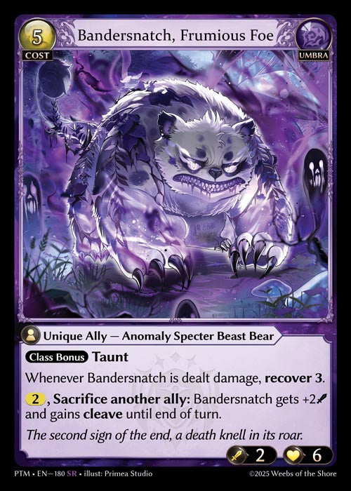 [180]【EN】【FOIL】Bandersnatch, Frumious Foe【PTM】[SR][Umbra]