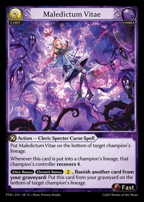 [187]【EN】【FOIL】Maledictum Vitae【PTM】[R][Umbra]
