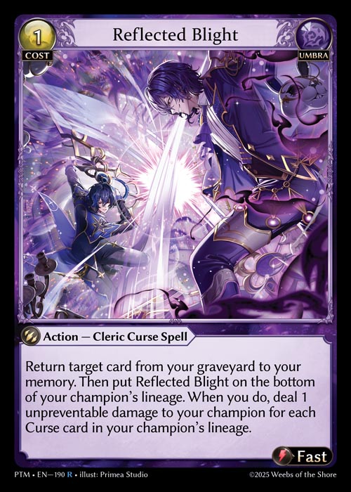 [190]【EN】【FOIL】Reflected Blight【PTM】[R][Umbra]