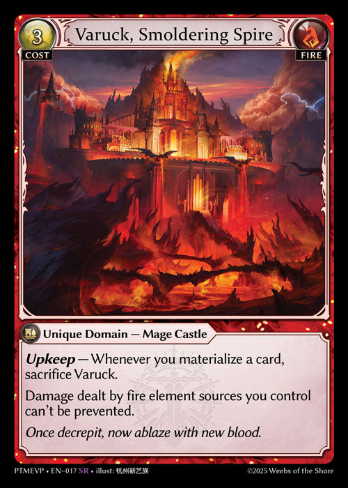 [017]【EN】Varuck, Smoldering Spire【PTMEVP】[SR][Fire]