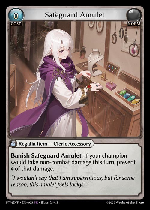 [025]【EN】【FOIL】Safeguard Amulet【PTMEVP】[SR][Norm]