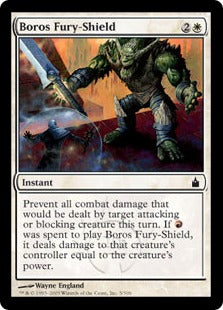 [005]【EN】【FOIL】ボロスの怒りの盾/Boros Fury-Shield【RAV】[C][白]