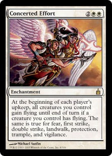 [008]【EN】【FOIL】一枚岩の努力/Concerted Effort【RAV】[R][白]