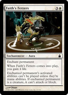 [016]【EN】【FOIL】信仰の足枷/Faith's Fetters【RAV】[C][白]