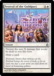 [017]【EN】【FOIL】ギルドパクトの祝祭/Festival of the Guildpact【RAV】[U][白]