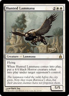 [022]【EN】狩り立てられたラマスー/Hunted Lammasu【RAV】[R][白]