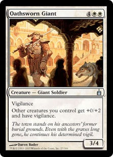 [027]【EN】【FOIL】誓いを立てた巨人/Oathsworn Giant【RAV】[U][白]