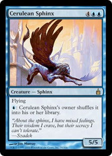 [039]【EN】【FOIL】紺碧のスフィンクス/Cerulean Sphinx【RAV】[R][青]