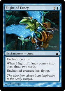 [049]【EN】【FOIL】空想の飛行/Flight of Fancy【RAV】[C][青]