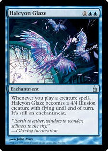 [054]【EN】【FOIL】穏やかな霞/Halcyon Glaze【RAV】[U][青]