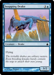 [064]【EN】【FOIL】噛みつきドレイク/Snapping Drake【RAV】[C][青]