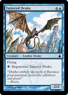 [068]【EN】【FOIL】破れ翼のドレイク/Tattered Drake【RAV】[C][青]