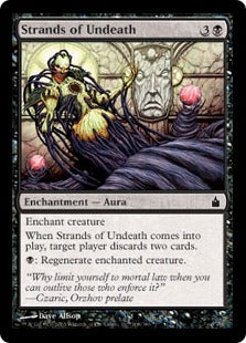 [108]【EN】【FOIL】不死の断片/Strands of Undeath【RAV】[C][黒]