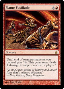 [123]【EN】【FOIL】炎の一斉攻撃/Flame Fusillade【RAV】[R][赤]