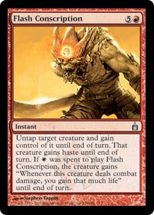 [124]【EN】【FOIL】緊急徴兵/Flash Conscription【RAV】[U][赤]