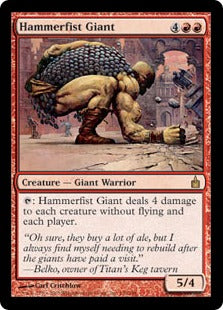 [130]【EN】槌拳の巨人/Hammerfist Giant【RAV】[R][赤]