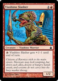 [149]【EN】【FOIL】ヴィーアシーノの斬鬼/Viashino Slasher【RAV】[C][赤]