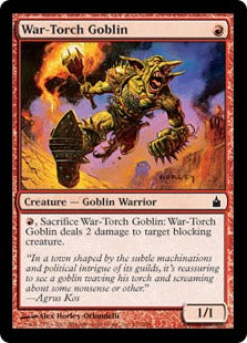 [150]【EN】戦松明のゴブリン/War-Torch Goblin【RAV】[C][赤]