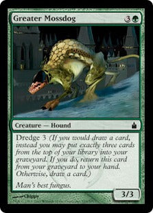 [169]【EN】【FOIL】大いなる苔犬/Greater Mossdog【RAV】[C][緑]