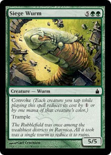 [183]【EN】【FOIL】包囲ワーム/Siege Wurm【RAV】[C][緑]