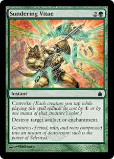 [185]【EN】【FOIL】隔離する活力/Sundering Vitae【RAV】[C][緑]