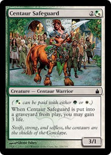 [197]【EN】【FOIL】ケンタウルスの護衛兵/Centaur Safeguard【RAV】[C][多色]
