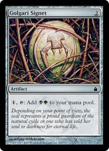 [262]【EN】【FOIL】ゴルガリの印鑑/Golgari Signet【RAV】[C][茶]