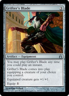 [263]【EN】【FOIL】いかさま師の刃/Grifter's Blade【RAV】[U][茶]