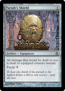 [267]【EN】【FOIL】最下層民の盾/Pariah's Shield【RAV】[R][茶]