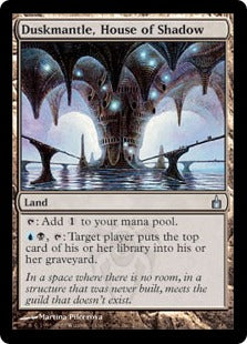 [277]【EN】【FOIL】影の家、ダスクマントル/Duskmantle, House of Shadow【RAV】[U][土地]